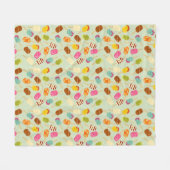 Eiscreme-Muster Fleecedecke (Vorderseite (Horizontal))