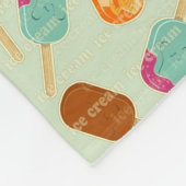 Eiscreme-Muster Fleecedecke (Ecke)