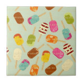 Eiscreme-Muster Fliese (Vorderseite)