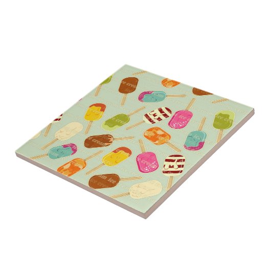 Eiscreme-Muster Fliese (Seite)