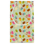 Eiscreme-Muster Kleine Geschenktüte (Rückseite)