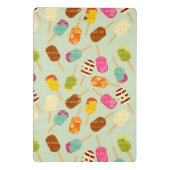 Eiscreme-Muster Mini Klemmbrett (Rückseite)