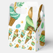 Eiscreme-Muster mit karamellfarbenem Eis Geschenkschachtel (Geöffnet)