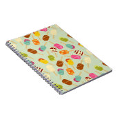 Eiscreme-Muster Notizblock (Rechte Seite)