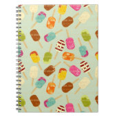 Eiscreme-Muster Notizblock (Vorderseite)