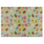 Eiscreme-Muster Schneidebrett (Vorderseite)