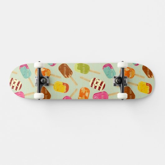 Eiscreme-Muster Skateboard (Horizontal)
