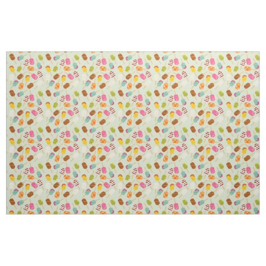 Eiscreme-Muster Stoff (Fat Quarter (45,7 x 55,9 cm))
