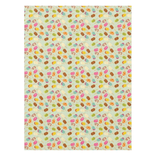 Eiscreme-Muster Tischdecke (Vorderseite)