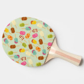 Eiscreme-Muster Tischtennis Schläger (Seitenansicht)