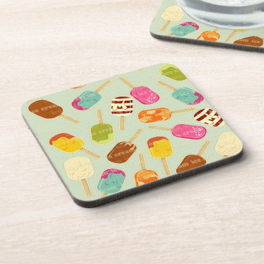 Eiscreme-Muster Untersetzer (Linke Seite)