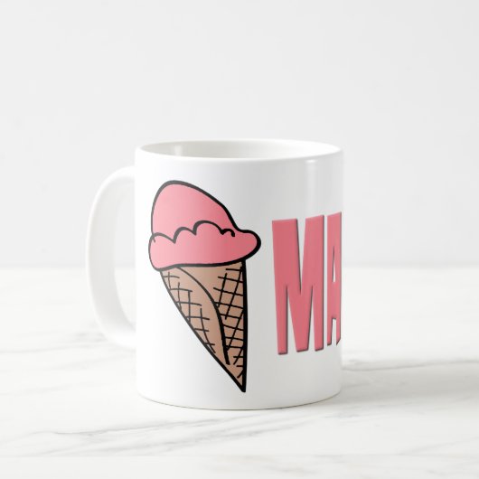 Eiscreme Mutter- Kaffeetasse (Vorderseite Links)