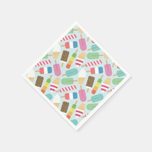 Eiscreme Napkins Serviette (Ecke)