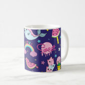 Eiscreme: Niedlich nahtlos Kaffeetasse (VorderseiteRechts)