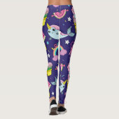 Eiscreme: Niedlich nahtlos Leggings (Rückseite)