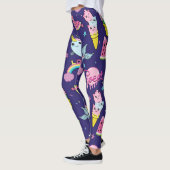 Eiscreme: Niedlich nahtlos Leggings (Links)