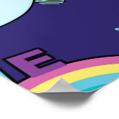 Eiscreme: Niedlich nahtlos Poster (Ecke)