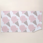 Eiscreme Niedlich Strawberry Rosa Handtuch (Vorderseite)