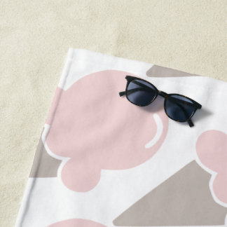 Eiscreme Niedlich Strawberry Rosa Handtuch