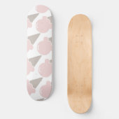 Eiscreme Niedlich Strawberry Rosa Handtuch Skateboard (Vorderseite)