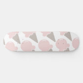 Eiscreme Niedlich Strawberry Rosa Handtuch Skateboard (Horizontal)