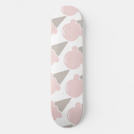 Eiscreme Niedlich Strawberry Rosa Handtuch Skateboard