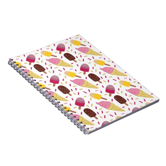 Eiscreme Notizblock (Rechte Seite)