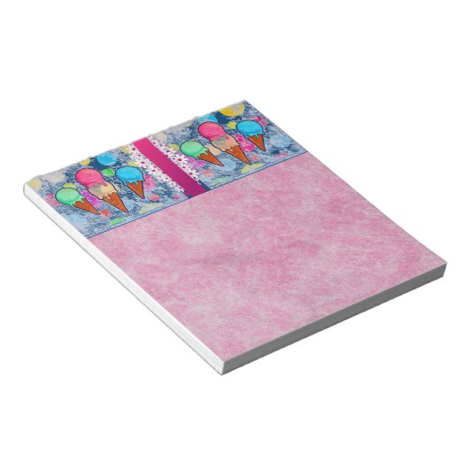 Eiscreme Notizblock (angewinkelt)