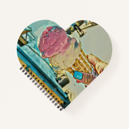 Eiscreme Notizblock (Vorderseite)