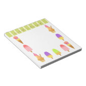 Eiscreme Notizblock (angewinkelt)