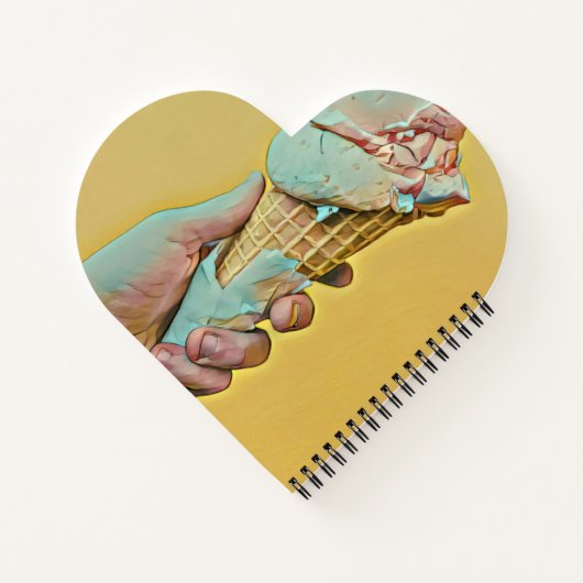 Eiscreme Notizblock (Rückseite)