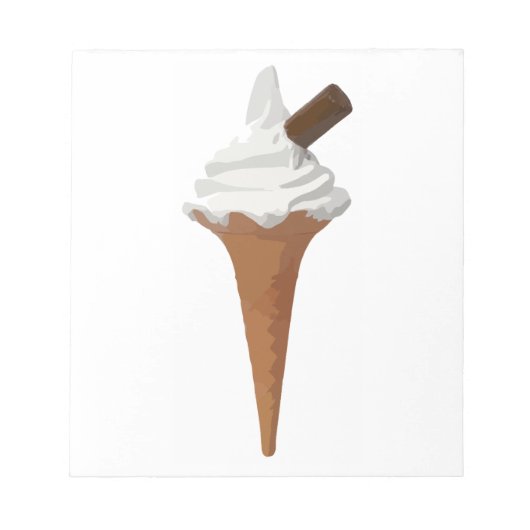 Eiscreme Notizblock (Vorderseite)
