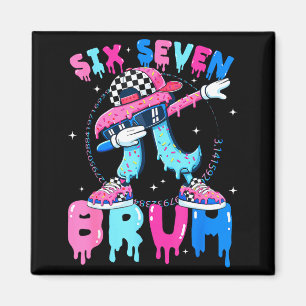 Eiscreme Nummer sechs sieben bruh 67 Meme-Tag 3.14 Magnet