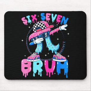 Eiscreme Nummer sechs sieben bruh 67 Meme-Tag 3.14 Mousepad