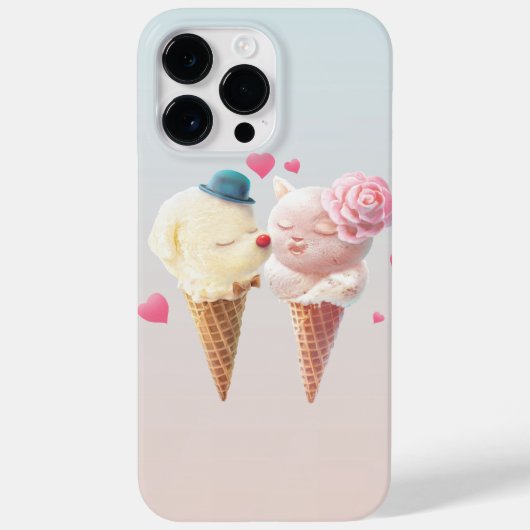 Eiscreme-Paar - Liebe bei First Lick Case-Mate iPhone Hülle (Rückseite)