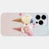 Eiscreme-Paar - Liebe bei First Lick Case-Mate iPhone Hülle (Rückseite (Horizontal))