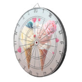 Eiscreme-Paar - Liebe bei First Lick Dartscheibe (Vorderseite rechts)