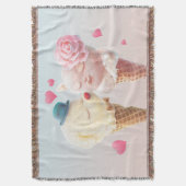 Eiscreme-Paar - Liebe bei First Lick Decke (Vorderseite Vertikal)