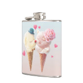 Eiscreme-Paar - Liebe bei First Lick Flachmann (Links)