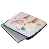 Eiscreme-Paar - Liebe bei First Lick Laptopschutzhülle (Vorne Knopf)