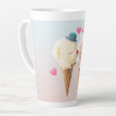 Eiscreme-Paar - Liebe bei First Lick Milchtasse (Linke Ecke)