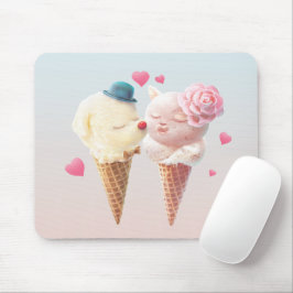 Eiscreme-Paar - Liebe bei First Lick Mousepad