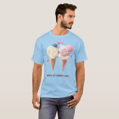 Eiscreme-Paar - Liebe bei First Lick T-Shirt (Vorne ganz)