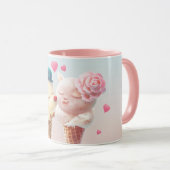 Eiscreme-Paar - Liebe bei First Lick Tasse (VorderseiteRechts)