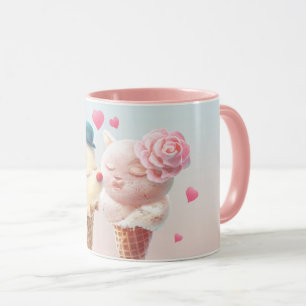 Eiscreme-Paar - Liebe bei First Lick Tasse