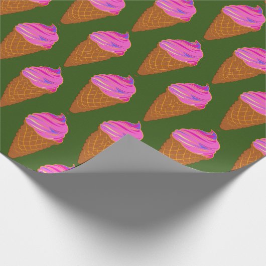 Eiscreme-Packpapier Geschenkpapier (Ecke)