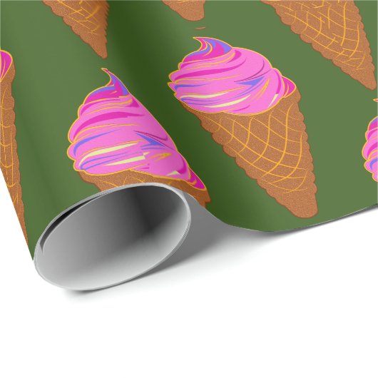 Eiscreme-Packpapier Geschenkpapier (Rolleneckpunkt)