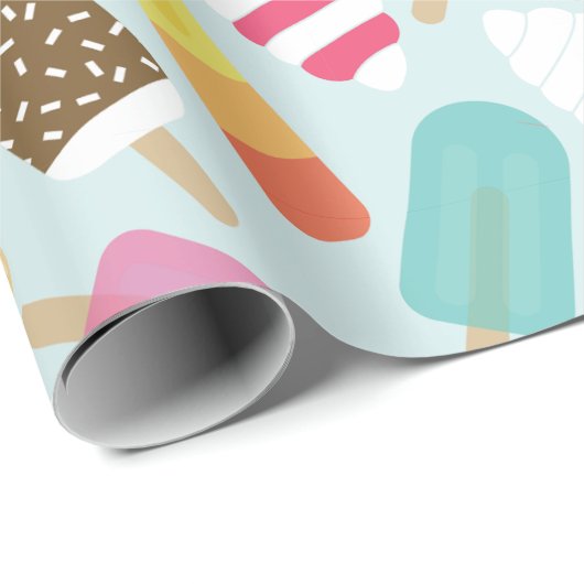 Eiscreme-Packpapier Geschenkpapier (Rolleneckpunkt)