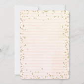 Eiscreme Paint Splash Diamanten Streifen Geburtsta Einladung (Rückseite)