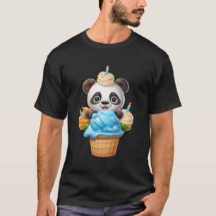 Eiscreme Panda Bär Köstlicher Teddy Bär Eiscreme T-Shirt